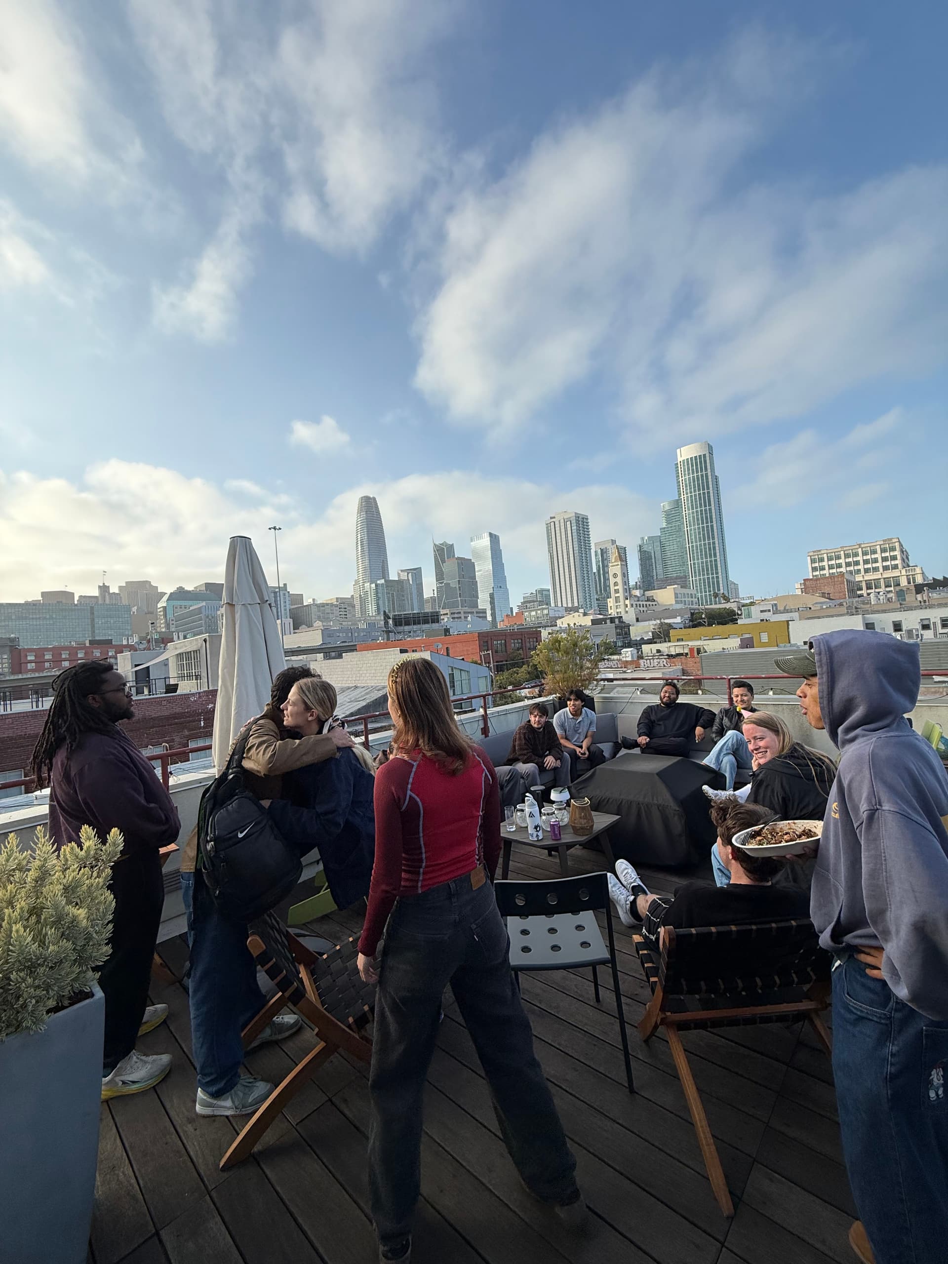 Group photo of the SLAM roof